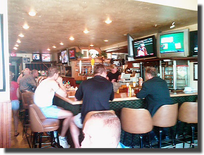 Notice the distinct lack of smoke filling Sports Fans bar and restaurant in Bettendorf, Iowa.