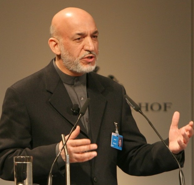 45th+Munich+Security+Conference+2009%3A+Hamid+Karzai%2C+President+of+the+Islamic+Repubic+of+Afghanistan%2C+during+his+speech+on+Sunday+morning.