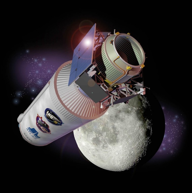 LCROSS spacecraft with Centaur Stage
