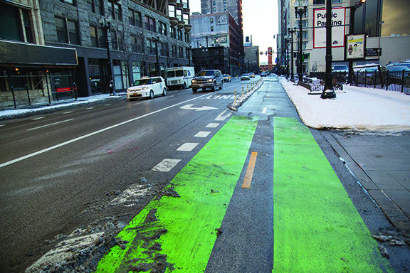 Dearborn Street bike lane