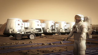 Mars One, a privately funded project, aims to establish the first independent human colony on the Red Planet by 2025. Before the chosen applicants arrive, an additional spacecraft will be sent to Mars with six cargo units that will be used as the individual living units.