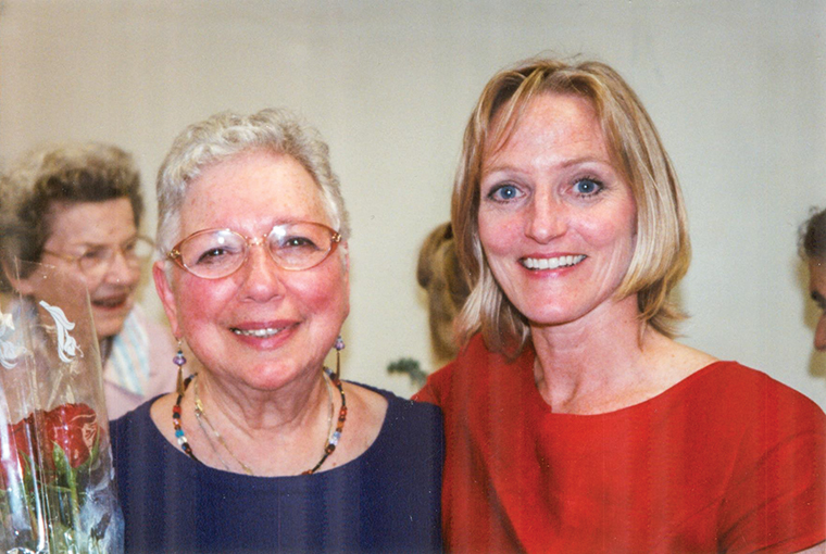 Jane Ann Ganet-Sigel (left), founder of Columbia’s Dance/Movement Therapy & Counseling Department, now known as the Creative Arts Therapies Department, died Jan. 27 after a long battle with Parkinson’s disease. Susan Imus (right) is now the department chair.