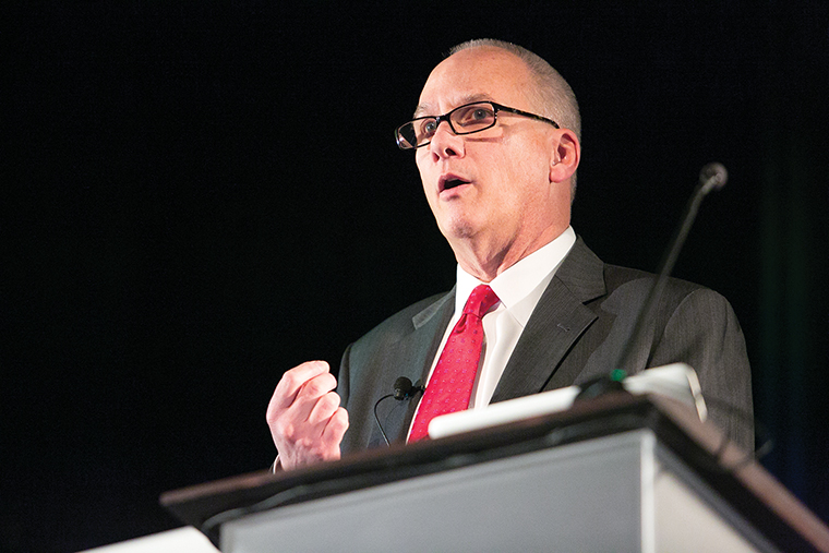 Provost candidate Stan Wearden spoke to faculty, staff and students Feb. 11 about his plans for Columbia if he gets the job. He addressed current issues such as the rising cost of higher education, new student demographics and Columbia’s masters’ program.