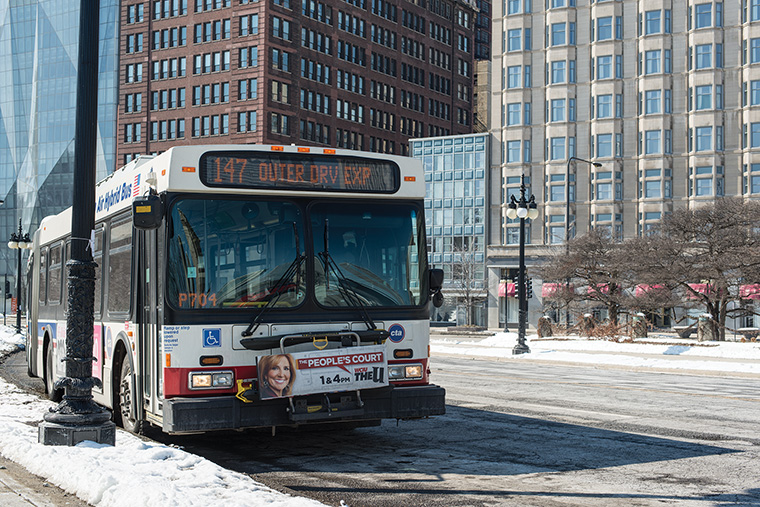 New buses featuring bigger windows, brighter LED lighting and improved safety features, including 10 surveillance cameras, will be introduced this spring as part of the citys $205 million plan to overhaul the Chicago Transit Authority bus fleet b 2015.