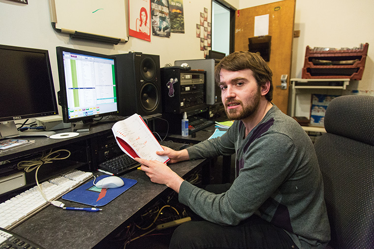 Dan Shearer, music director of WCRX, Columbia’s student radio station, and a senior radio major, has a passion for radio broadcast and blogging, which recently led him to be named first place blogger in the Intercollegiate Broadcasting competition. A blog he wrote while studying abroad in Iceland secured him the honor.