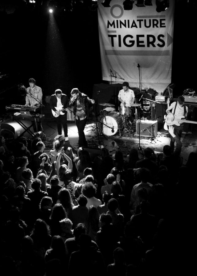 Miniature Tigers play in New York City Feb. 14 (above) to promote their new record, Cruel Runnings, scheduled for release May 27.