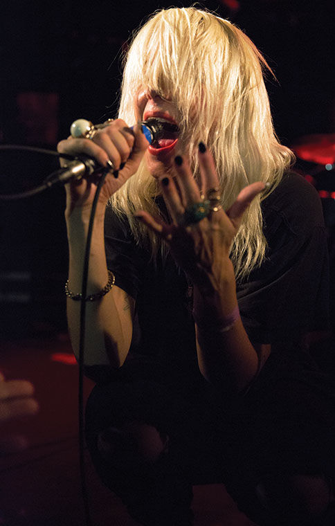 White Lung frontwoman Mish Way screams her way through the bands Sept. 10 set at Subterranean, 2011 W. North Ave.