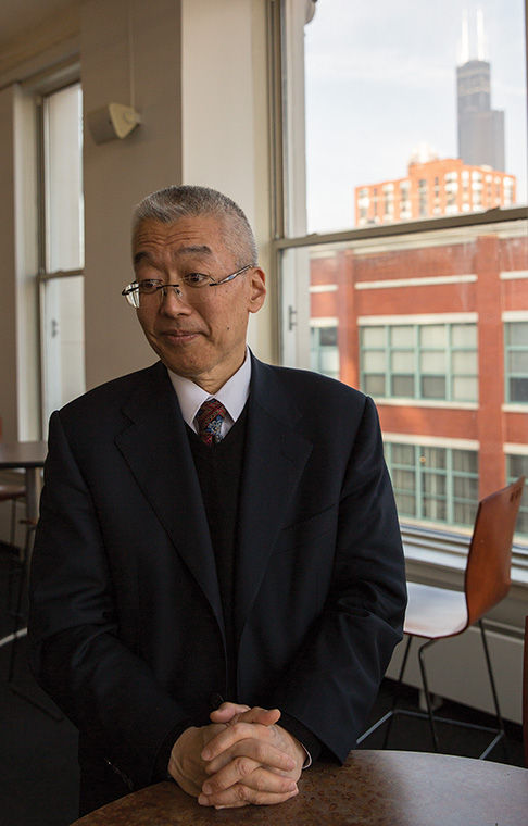 President Kwang-Wu Kim spoke to faculty and staff on Oct. 24 at Film Row Cinema in 1104 S. Wabash Ave. Building to address the six topic strategic plan he hopes to implement during the 2015–2016 academic year.