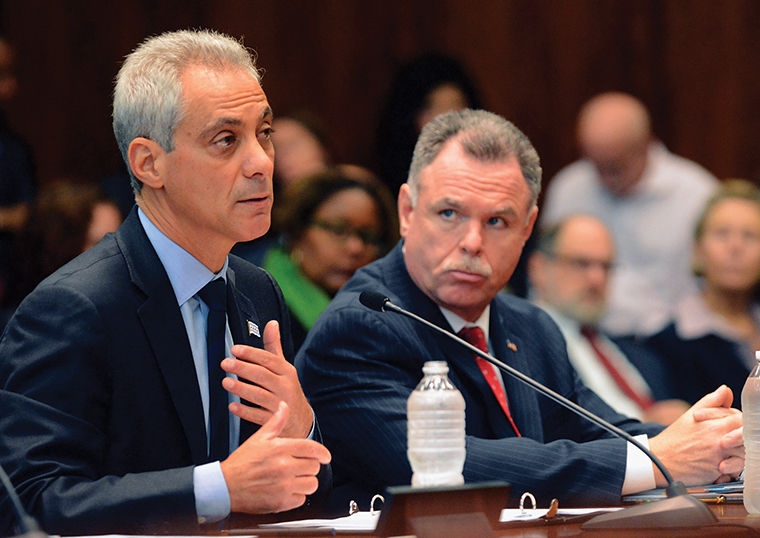 Mayor Emanuel announced new legislation in effort to reform sentencing laws for low-level drug offenses in Chicago at a press conference on Sept. 24.