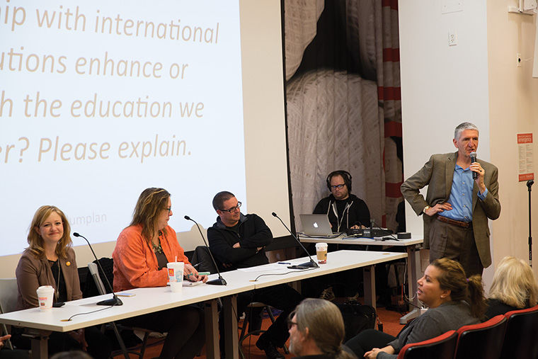 Students, faculty and administrators contributed opinions on Nov. 5 at Ferguson Auditorium in the 600 S. Michigan Ave. Building at the first of six roundtable discussions.