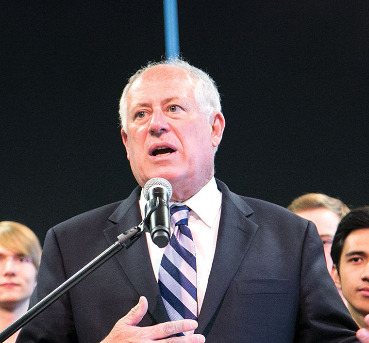 Gov. Pat Quinn discusses the $6.2 million grant that the state awarded to Columbia for the 2014–2015 academic year to improve curricula and pay for construction costs. Quinn visited the Conaway Center, 1104 S. Wabash Ave., on Oct. 28. He is up for reelection Nov. 3.