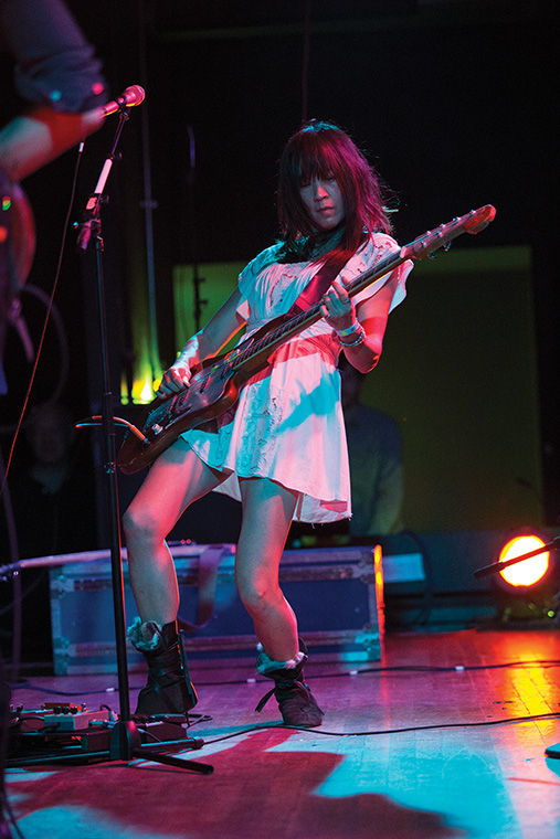 Kazu Makino, rhythm guitarist/vocalist of Blonde Redhead, plays at the Bottom Lounge, 1375 W. Lake St., while on tour for the bands ninth album Barragán. 