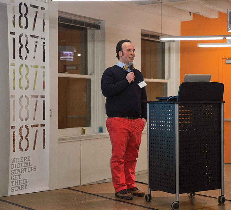 Christopher Flint, founder of Infiniteach, a digital learning platform designed to meet the educational needs of children with autism, spoke at the “Game Changers” event.