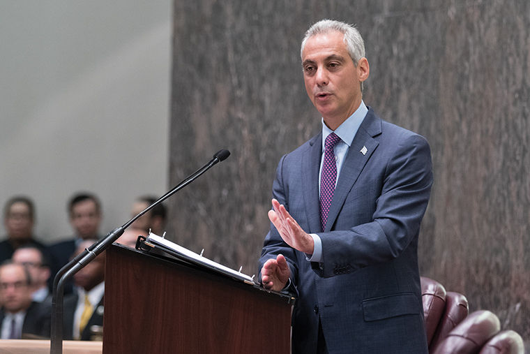 We must “meet our obligation to police and firefighters who answer our every call,” Mayor  Emanuel  told aldermen on Sept. 22.