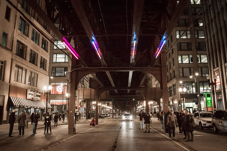 Wabash+Lights+public+art+test+kick+off+on+Feb.+4+at+the+corner+of+Wabash+and+Monroe.