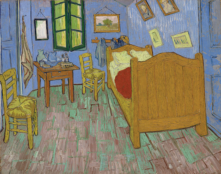 Vincent van Gogh, “The Bedroom,” 1889. The Art Institute of Chicago, Helen Birch Bartlett Memorial Collection. 