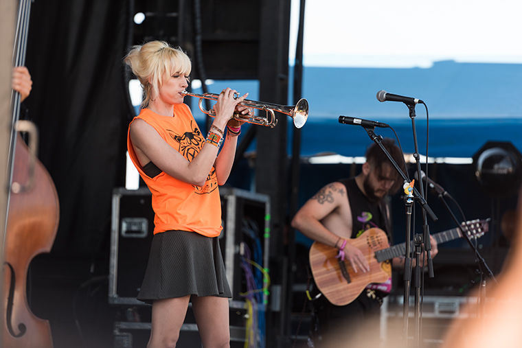 Jenny Ball, lead singer of Jenny and the Mexicats, performed at Ruido Festival on July 9.