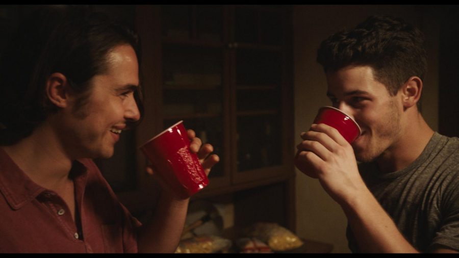 Nick Jonas and Ben Schnetzer star in “Goat,” a film about the psychological after effects of a hazing in a South Carolina fraternity. 