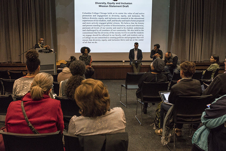 The college community voiced their critiques of Columbia’s Diversity, Equity and Inclusion Committee’s recently drafted mission statement at an Oct. 31 forum.