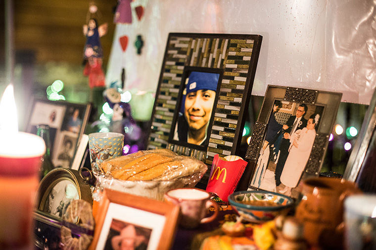 During the procession, offerings were placed outside homes to honor those who have passed away. These offerings included the individuals favorite food, photographs and items they have left behind.
