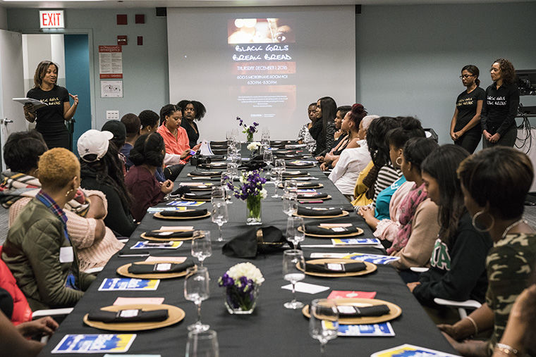 Black Girls Break Bread, a group created to empower black women, hosted a Dec. 1 event at which Columbia students and staff shared their experiences as black women at the college. 