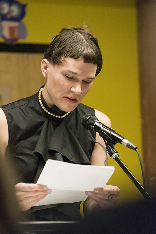 Poet T Clutch Fleischmann shares a piece they wrote post about gender identity and striving for commonality among differences at Open Books in the West Loop Jan. 15.