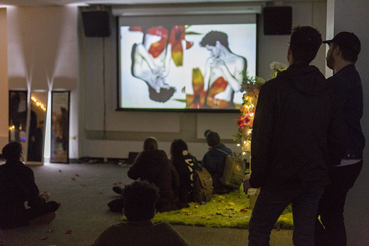 Student Programming Board hosted their first art gallery event that included art and short films created by students. 