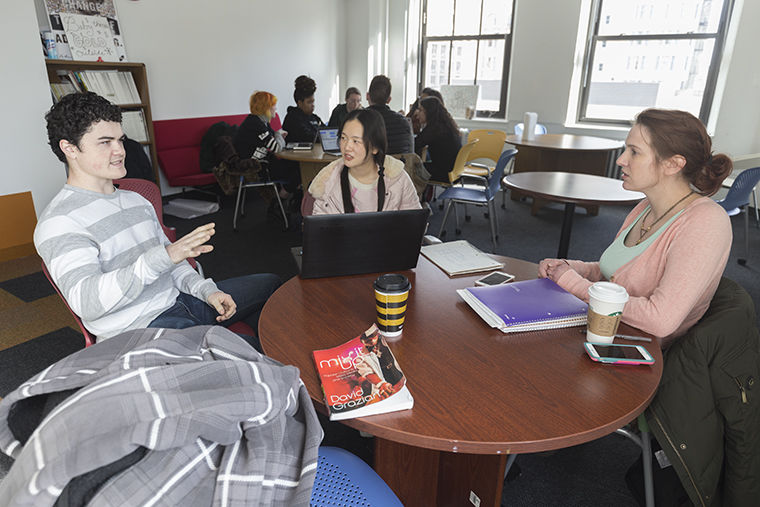 Columbia’s “Agency” course—including senior cinema art and science major Kyle Johannsen, senior advertising major  Penny Liu and senior design major Christina Buczek—created an ad campaign with the Center for Advancing Domestic Peace.  