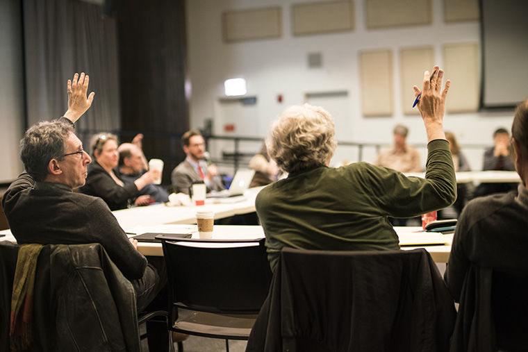 During a Faculty Senate session April 14, members discussed updates to the college’s workload policy and approved a motion calling for additional transparency and communication in the statement review process.