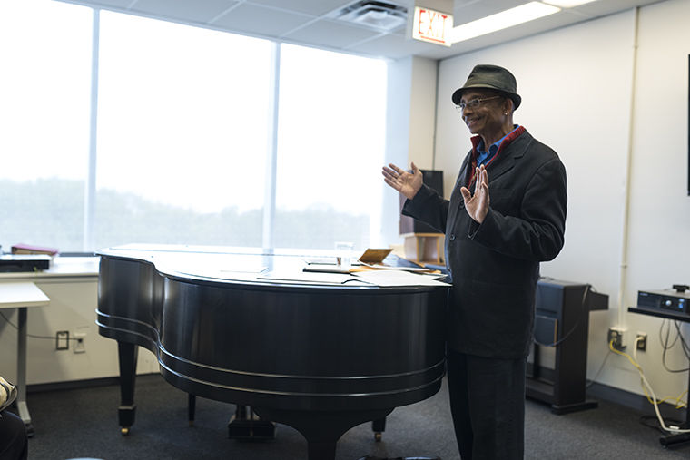 Stan West, journalist and adjunct faculty in the English department, spoke about the similarities of blues musicians from Chicago and Cuba during his May 1 presentation at the Center for Black Music Research, 618 S. Michigan Ave. 