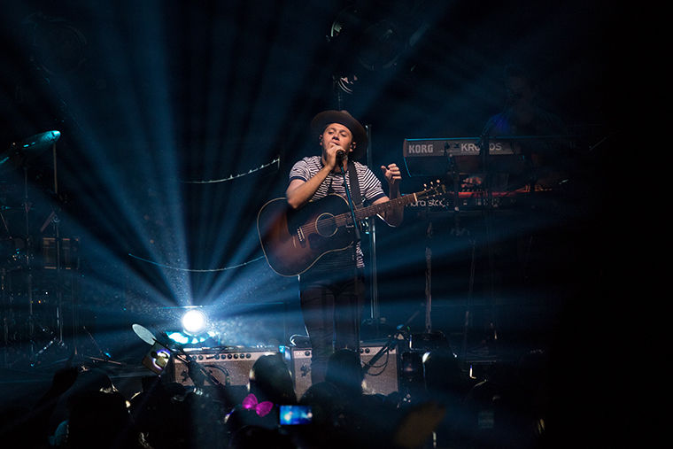 One Direction member and solo artist Niall Horan performing at the Allstate Arena in Rosemont on Nov. 15.