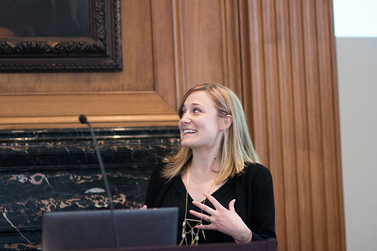 Emily Decker, executive assistant to the Vice President at the Field Museum, presented her lecture titled Unmasking the Myth of Superwoman as a part of the Field Museums Women in Science series March 5. 