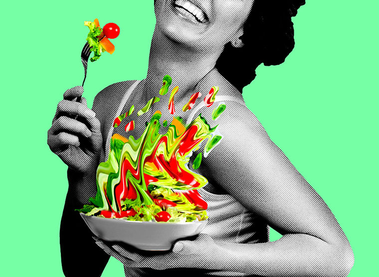 “Women Laughing Alone with Salad,” opening March 23 at Theater Wit, 1229 W. Belmont Ave., takes the classic stock image meme and turns it on its head. 