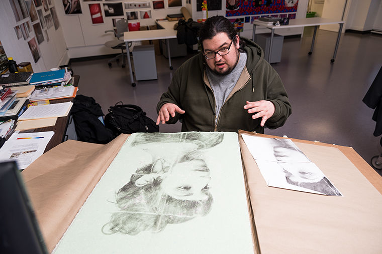 Jonathan Castillo, first year photography graduate student, said he is looking forward to integrating his photography and paper making skills. He credits many fellowships in helping him complete his multiple photography projects from around the world.  