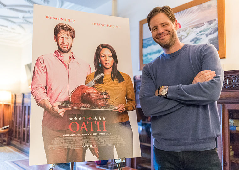 Ike Barinholtz, director, writer and star in The Oath discusses the inspiration behind the movie and how he hopes it will impact the views on Friday, Oct. 19 when it hits theatres.