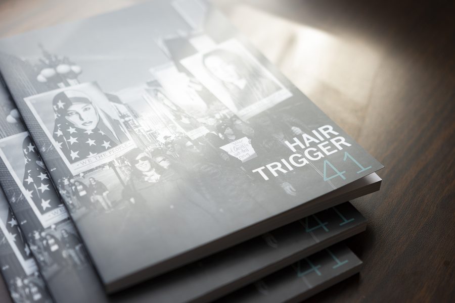 Hair Trigger, a student-edited anthology of short fiction and nonfiction student works first went online in 2016 with the introduction of Hair Trigger 2.0, a digital companion to the print publication.