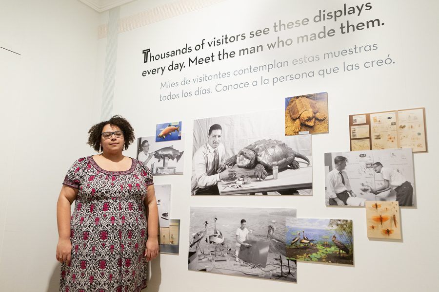 Tori Lee is the exhibit developer who brought A Natural Talent: The Taxidermy of Carl Cotton to the Field Museum. 