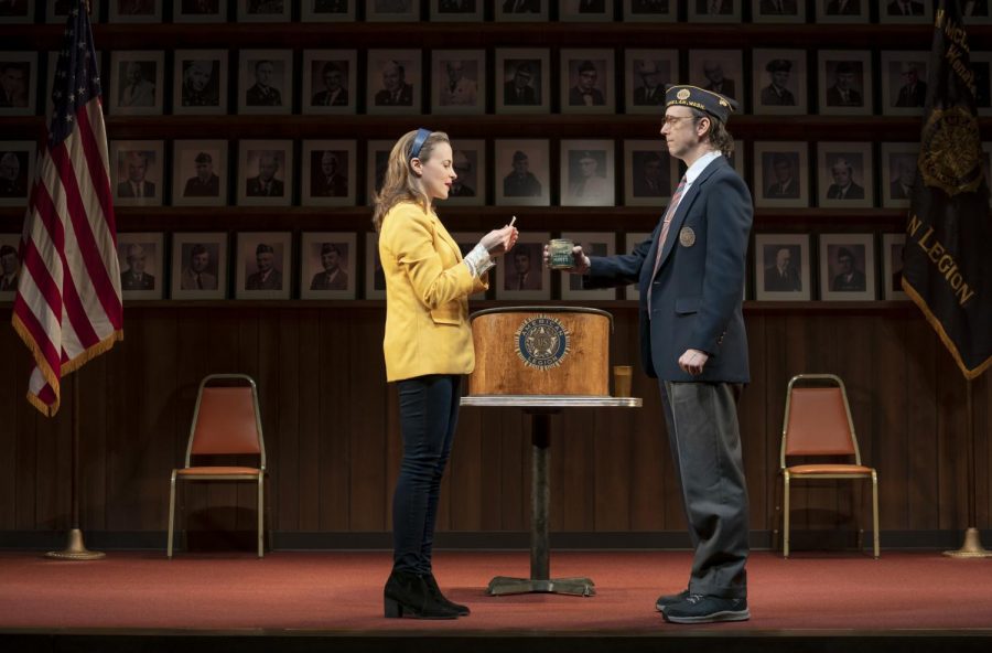 (From left) Maria Dizzia and Mike Iverson star in What the Constitution Means to Me, coming to Chicago March 4.