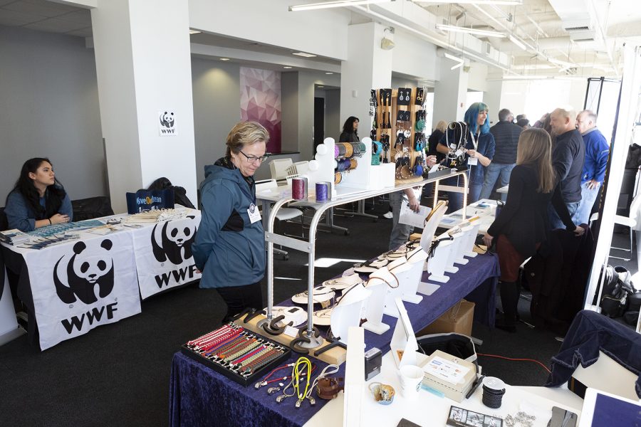 The Wave Film Festival hosted 15 local, national and international organizations at tables in the lobby outside Film Row Cinema, 1104 South Wabash Ave.