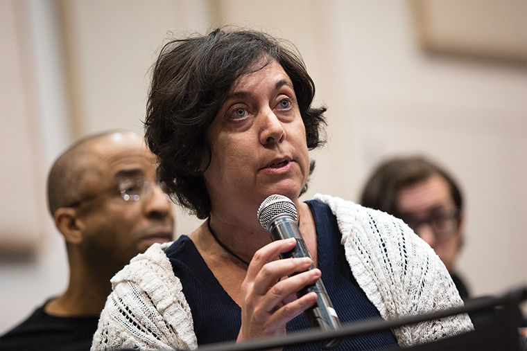 Columbia part-time faculty union president Diana Vallera.