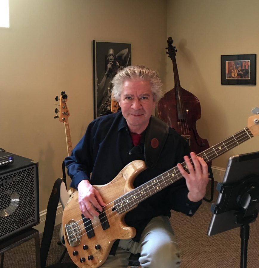 Kent Anderson, a part-time faculty member in the Business and Entrepreneurship Department, is using the time at home to upload music he made from his college days, a project he originally wanted to finish in the summer.