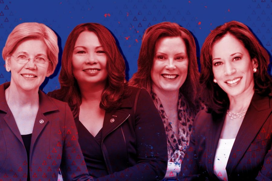 (From left) Sen. Elizabeth Warren (D-Mass.), Sen. Tammy Duckworth (D-Ill.), Michigan Gov. Gretchen Whitmer and Sen. Kamala Harris (D-Calif.) have all been floated as potential running mates for Joe Biden.