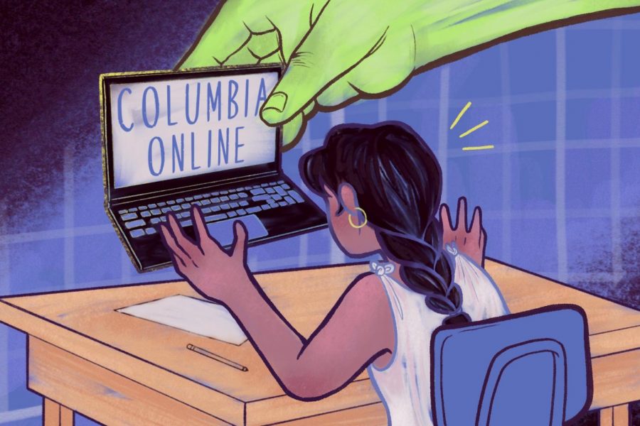 Seven staffers laid off following termination of Columbia Online