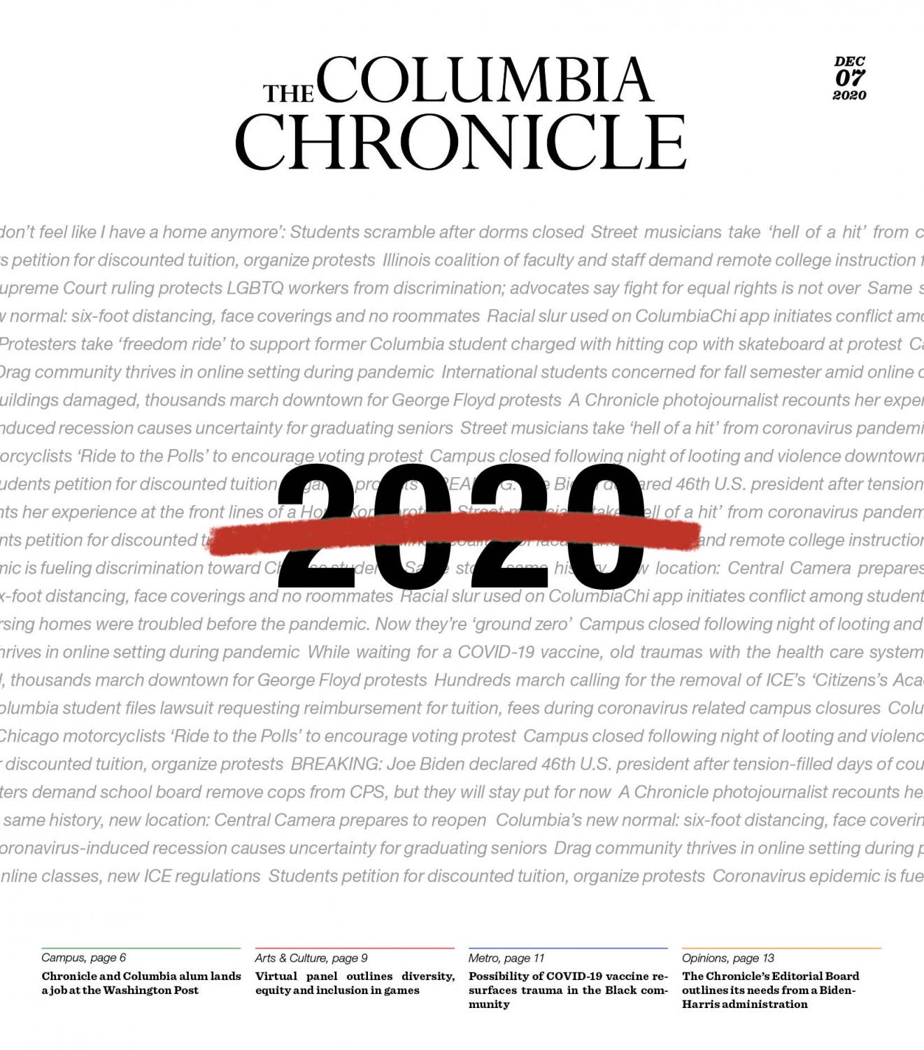 A year for the books: The Chronicle looks back on 2020 – The Columbia ...