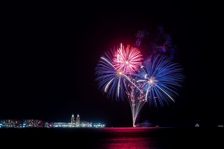 To cap off the reopening of Navy Pier, a fireworks display was held on May 1 for returning patrons.