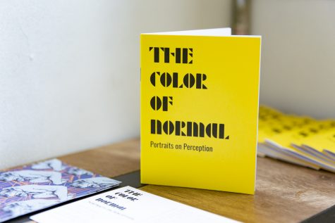 A booklet with information on “The Color of Normal” was available to the audience, which included quotes what about inspired the artist, information on the Juliet Art House and more.