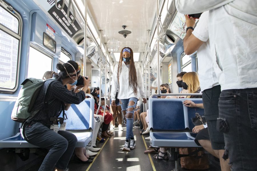 My Block, My Hood, My City models used the CTA Red Line train as their runway. 