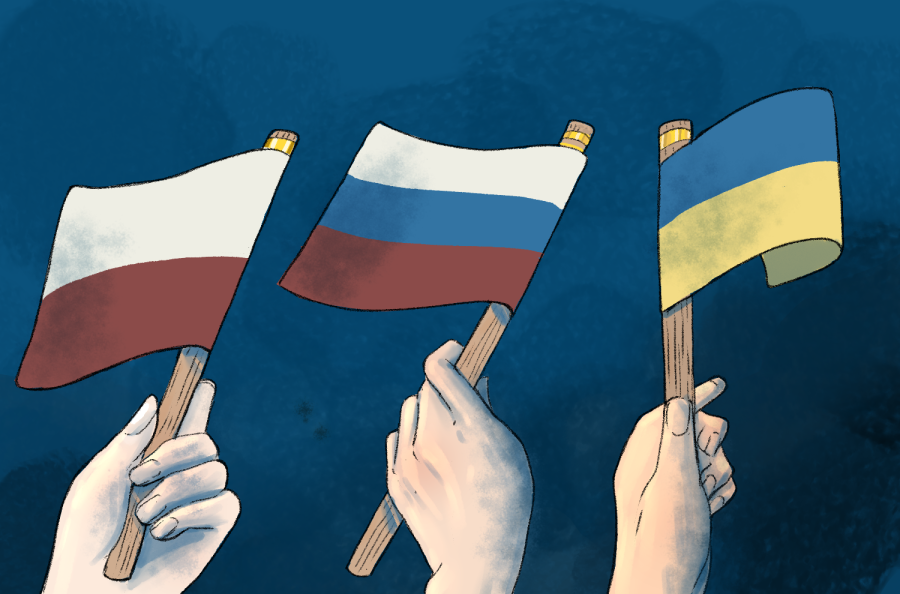 Ukrainian, Russian and Polish students share worries for home
