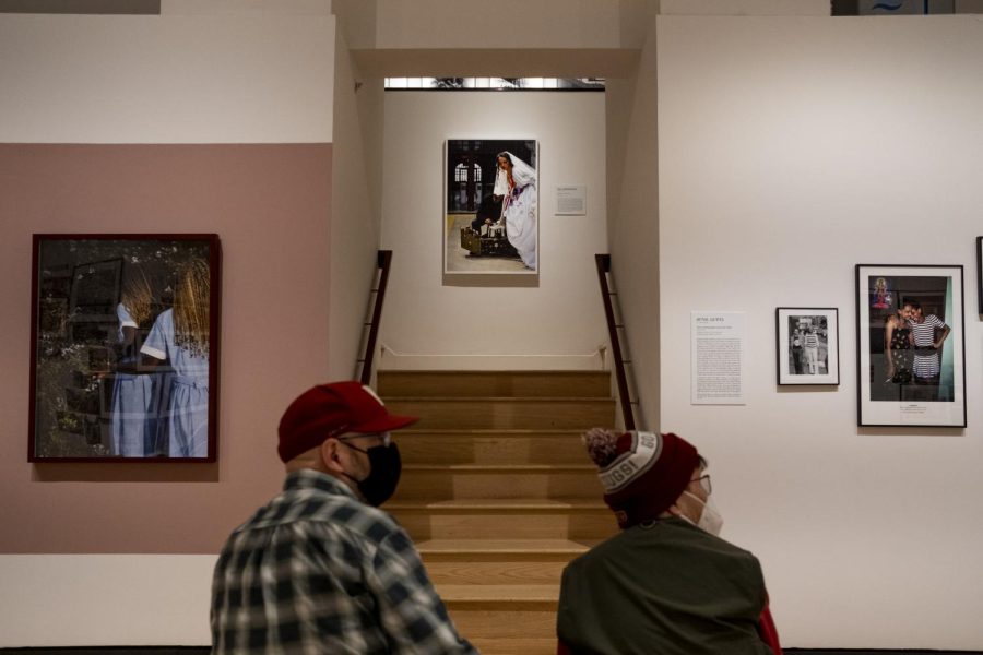 The Beautiful Diaspora/You Are Not the Lesser Part exhibition, containing work from 16 artists, extends to the second floor of the museum, with photographs, tapestries and multimedia work spread throughout the space.