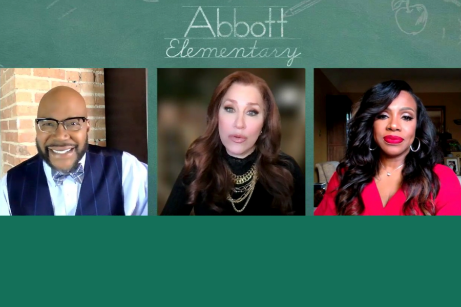 (From left to right) Hosea Sanders, Lisa Ann Walter and Sheryl Lee Ralph discuss over Zoom the immediate success of Abbot Elementary, an ABC sitcom Walter and Ralph both star in, which began airing in December. 